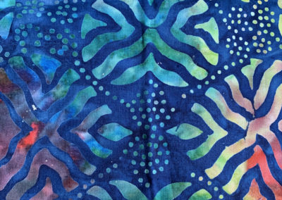 blue batik fabric